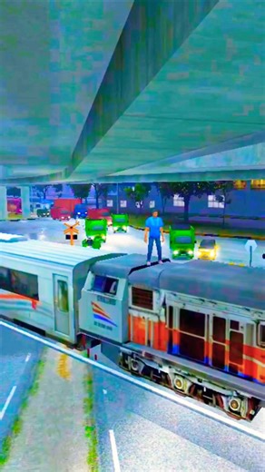 😁 tidak hancur tertabrak kereta, mobil angkot hantu tangguh