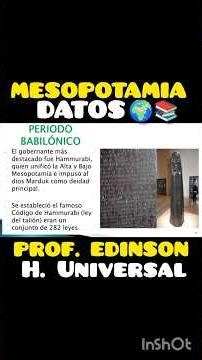 Mesopotamia - Código de Hamurabi - Historia Universal