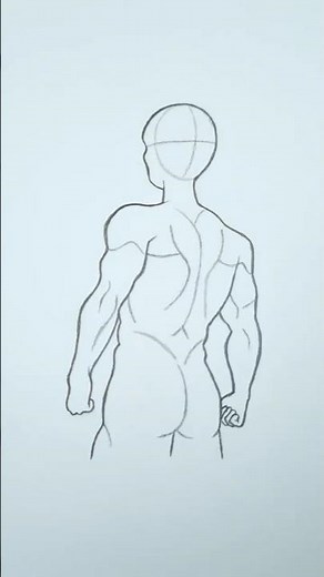 How to Draw an Athletic Male Pose✨Tutorial✨ #drawing #pose