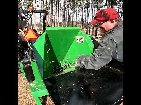 Frontier WC1103 Woodchipper in action