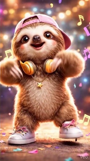 Cute Dancing Sloth 🦥💃 | This Will Make Your Day! #shorts #funny #animal #cat