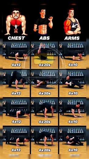 No Gym No Equipment 💥 Best Home Workout for Muscle#shortsfeed #viral #training #advancedabworkout