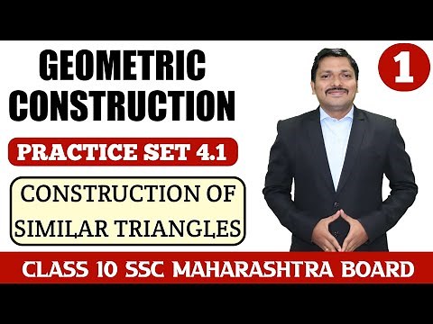 Ch.4 Geometric Constructions P.S.4.1 Part 1 Q.1&2 | 10th Geometry Maharashtra SSC Board | Dinesh Sir