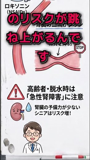 【薬剤師が警告】ロキソニンを毎日飲んでいる方、腎臓が危ないかもしれません