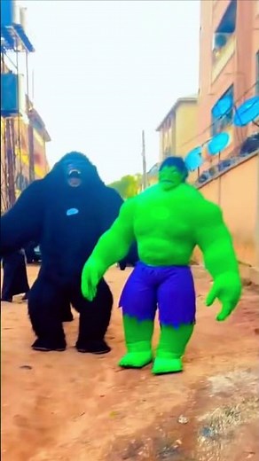 Hulk and Gorilla Spotted in Nigeria?! Is This Real or Just Magic? 😳🇳🇬