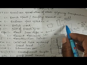 Civil engineering abbreviations || Important abbreviations || short-form || civil engineering