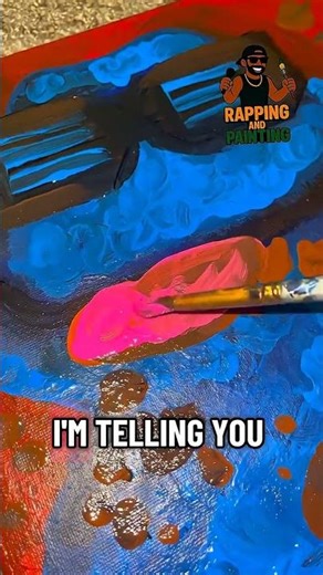 Rapping While I Paint This Cartoon 🎤🎨 | Painting & Rapping Ep. 12