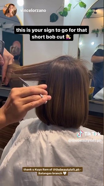 Short Bob Haircut Transformation at Beauty Loft