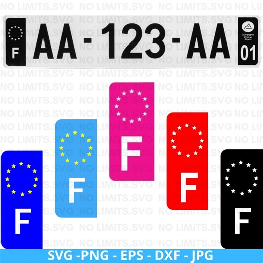 SVG Car License Plate, License Plate Vector, Car Plate, Plate File, Car Region Logo, Department Logo Svg, - Etsy UK