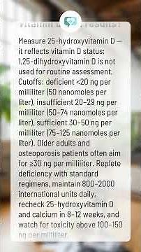 How to interpret vitamin D test results?