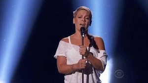 276K views · 1.5K reactions | Pink shows her strength with her vulnerable, stripped-down performance of ‘Wild Hearts Can’t Be Broken’ at The 60th Annual GRAMMY Awards®. | CBS | Facebook