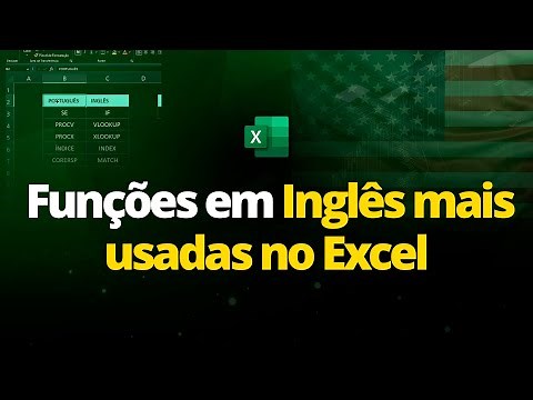 Funções em Inglês mais usadas no Excel e suas traduções em Português