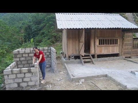 FULL VIDEO-echnique Building Water Tank With Brick And Cement, Complete BUILD LOG CABIN