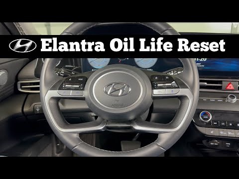 How To Reset The Oil Life On 2021 - 2023 Hyundai Elantra - Oil Change Service Interval Reset DIY