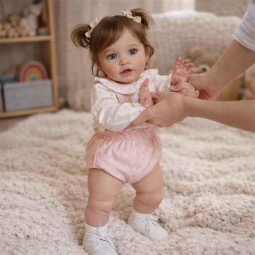 Handmade 66cm Reborn Doll, Lifelike Toddler Girl With 3D Skin & Rooted Hair - Etsy