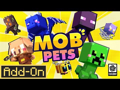 MOB PETS ADDON: Turn 60+ Mobs into Cute Pets in Minecraft Bedrock Edition!