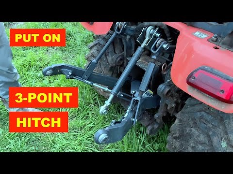 HOW TO INSTALL / ATTACH 3-POINT HITCH ON KUBOTA TRACTOR