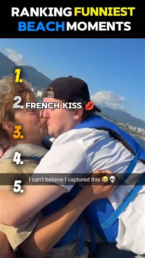 Ranking Funniest Beach Moments🤣 #ranking #funny #beach #shorts