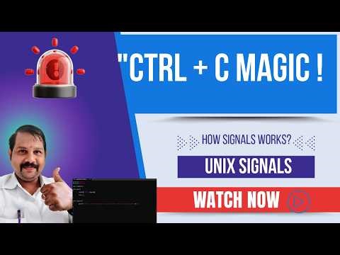 Signals in UNIX with Example | Ctrl+C Practically Explained
