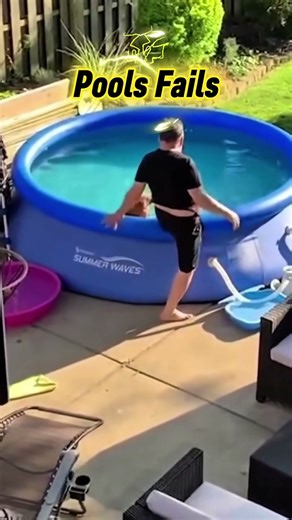 Pools Fails Fun #fypシ #toboggan #shorts