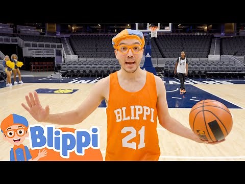 Blippi Play Basketball With A Pro! | Sports for Kids | Educational Videos for Kids
