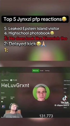 Top 5 Jynxzi pfp reactions😭🙏 #jynxzi #viral #jynxziclips #funny