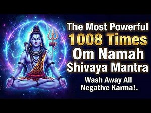1008 Times Om Namah Shivaya Chanting | Powerful Shiva Mantra for Meditation, Sleep & Positive Energy