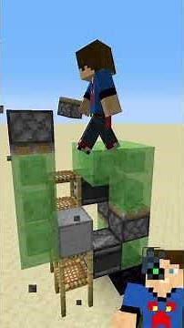 Un ascenseur 2x2 dans Minecraft ! tuto #shorts