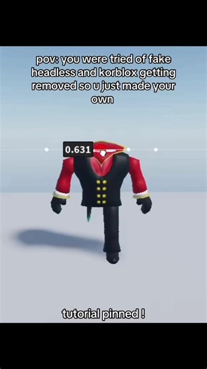tutorial pinned on my page || #roblox #headless #korblox #fyp #viral | Roblox