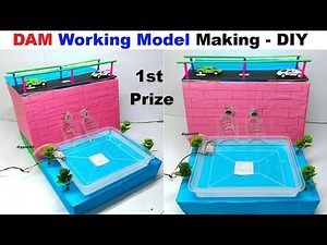 dam working model - creative - innovative for science project exhibition - diypandit | DIY pandit