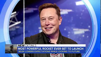 MOST POWERFUL ROCKET EVER SET TO LAUNCH: SpaceX CEO Elon Musk tempered expectations ahead of his company’s scheduled Starship rocket launch. ABC’s Andrew Dymburt explains. | World News Now