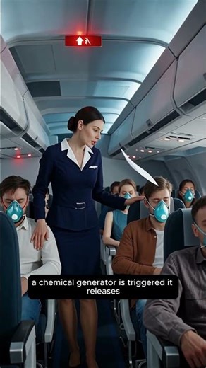 Where is the oxygen supplied to the masks on the airplane?