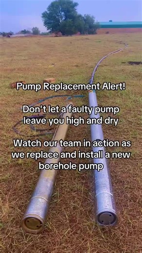 Pump Replacement Alert! Don't let a faulty pump leave you high and dry! Watch our team in action as we replace and install a new borehole pump #TikTokDIY #HomeImprovement #WaterYouWaitingFor #BoreholePump #PumpReplacement #RenovationInspiration #FixIt #DIYInspiration #PumpRepair #WaterPumpSpecialist #BoreholeTechnicians #BoreholeWaterPump #CheapAndDurable #BestBoreholePumps #WaterSolutions #PumpInstallation #BoreholeDrilling