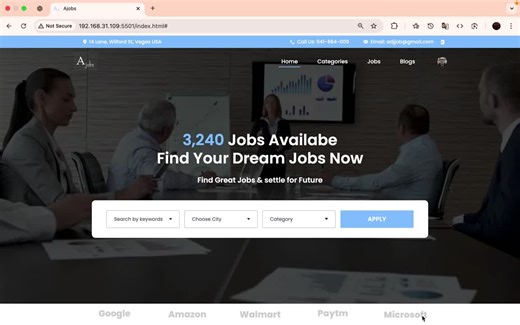 🚀Project Showcase: AJobs – Multi-Page Job Portal Website Check it out live: https://lnkd.in/dxyywAzC I recently completed AJobs, a fully responsive multi-page job portal designed to provide a… | Bikram Bagdi