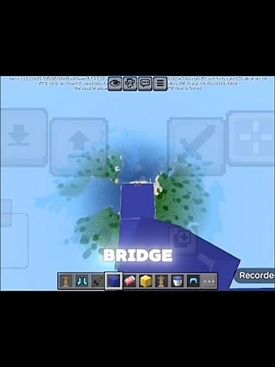 How to speed bridge in Minecraft bedrock edition. #CraftyCre3per#shorts #tutorial