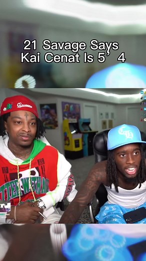 21 savage guesses Kai CENATS height #21savage #kaicenat #height #twitch