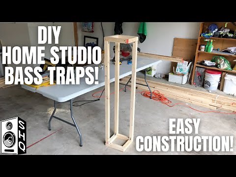 DIY HOME STUDIO SQUARE + TRIANGULAR BASS TRAPS!