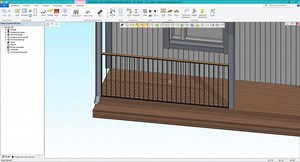 VIDEO: Quickly create and customize #railings. Stretch or adjust with parameters to add a railing to a desired location in the model: https://youtu.be/-Rf8rX__05g?si=GESwevlNp5H4vNMp See more documentation and tutorial videos here: https://kben.vertex.fi/bd/ #BIM #VertexBD #SteelFraming #WoodFraming | Vertex BD Software | Facebook