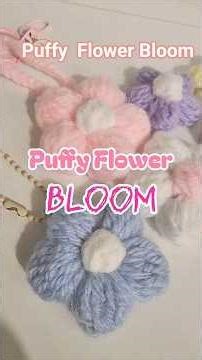 How to Crochet a Puffy Flower BLOOM ​#crochet #crochettutorial #puffyflower #puffybloom #diycrochet