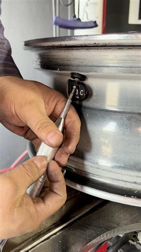 Fire Line Tire Company▪️Rick 📍Corona, Ca on Instagram: "Tire Pressure Monitor System Snap-in Valve Removal & Install #tireguy #tirerepair #tpms"