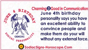 June 4 Zodiac (Gemini) Horoscope Birthday Personality and Lucky Things | ZSH