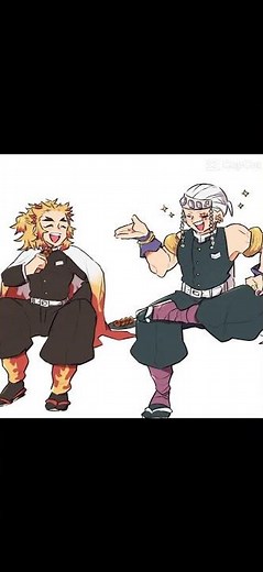 Tengen and Rengoku #demonslayer #anime #kimetsunoyaiba #kny #rengoku #tengen #friends #besties