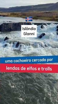 Uma cachoeira cercada por lendas de elfos e trolls