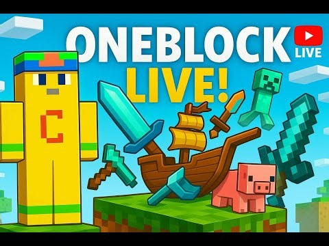 Day-1. Minecraft ONEBLOCK Gameplay Live Now #oneblock #minecraft #mistercm