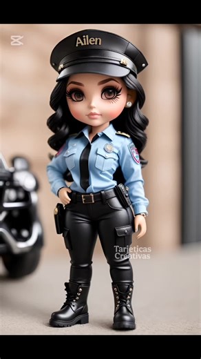 Atrapa la muñequita policía personalizada para ti