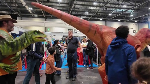 Roaring Success! Life-Sized Dinosaurs Delight Crowds at New Scientist Live