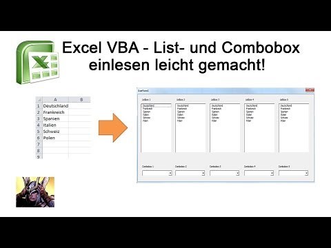 Excel VBA - Listbox, Combobox erstellen leicht gemacht!!!