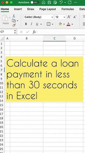 Calculate Loan Payment Using Excel - Real Estate Tutorial Series