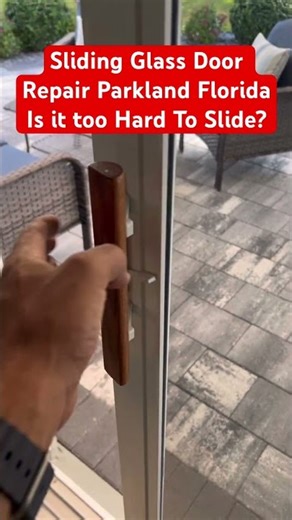 Eliko Sliding Glass Door Repair Parkland Florida #slidingglassdoors #parklandfl #windowrepair