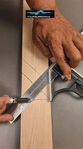 create a 90 degree angle pattern in a unique way #woodworking #skill #carpenter #creative #diy